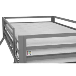 Twin Over Full Maxwell Metal Bunk Bed Gray - Novogratz 14 Twin Over Full Maxwell Metal Bunk Bed Gray - Novogratz -Children Peripherals GUEST 00e45b39 3984 4555 82ba ecee43be4932