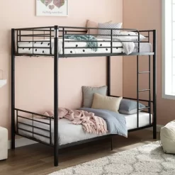 Twin Over Twin Analise Metal Bunk Bed - Saracina Home -Children Peripherals GUEST 01b9c11c 350a 4708 b1a7 3e76df472255