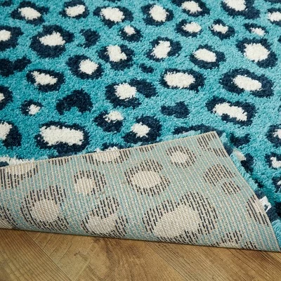 Alma Leopard Print Shag Kids' Rug - Balta Rugs 2 Alma Leopard Print Shag Kids' Rug - Balta Rugs - Image 2