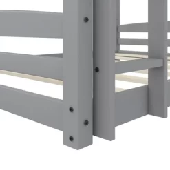 Full Over Full Alaina Floor Wood Bunk Bed - Room & Joy -Children Peripherals GUEST 034469de e7e2 4c83 ba6d 9b7d31ef6201