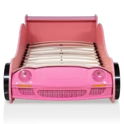 Twin Naglin Racing Car Bed With Led Headlight Pink - HOMES: Inside + Out -Children Peripherals GUEST 03af96c4 c958 496e b752 225dee1cfe58
