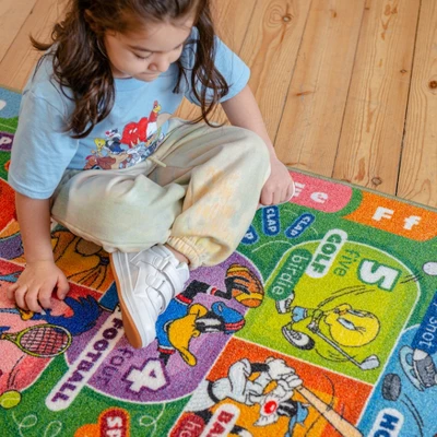 KC CUBS | Looney Tunes Boy & Girl Kids Hopscotch Number Counting Educational Learning & Game Play Nursery Bedroom Classroom Rug Carpet, 2' 7" X 6' 0" 6 KC CUBS | Looney Tunes Boy & Girl Kids Hopscotch Number Counting Educational Learning & Game Play Nursery Bedroom Classroom Rug Carpet, 2' 7" X 6' 0" - Image 6