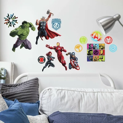 Classic Avengers Peel And Stick Wall Decal - RoomMates 1 Classic Avengers Peel And Stick Wall Decal - RoomMates