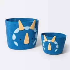 Coiled Rope Medium Round Storage Decorative Basket - Dinosaur - Cloud Island™ 5 Coiled Rope Medium Round Storage Decorative Basket - Dinosaur - Cloud Island™ -Children Peripherals GUEST 06af51e5 9caf 46b1 b180 4b97d333aeac