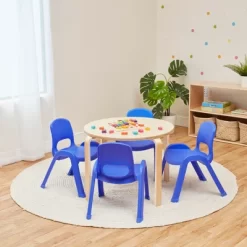 ECR4Kids SitRight Plastic Children’s Chair, Indoors And Outdoors, 11in Seat Height, 4-Pack -Children Peripherals GUEST 076d97e4 30b8 4974 9122 803e929b180d