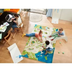 52.5"x71" Mini City 3D Play Rug - IVI -Children Peripherals GUEST 07926612 376e 4d17 be48 cc4ad51928e8