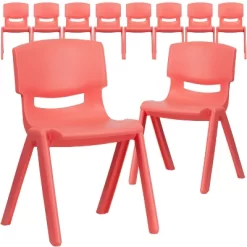 Flash Furniture 10 Pack Plastic Stackable School Chair With 13.25" Seat Height 8 Flash Furniture 10 Pack Plastic Stackable School Chair With 13.25" Seat Height -Children Peripherals GUEST 09f71d7c a713 4233 966c f9868a1aaa40