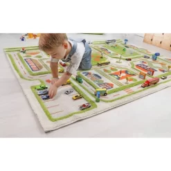 52.5"x71" Traffic Green 3D Play Rug - IVI -Children Peripherals GUEST 0ae76ecf b659 4c5c a58e 660e6e31d20f