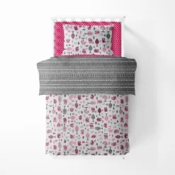 Bacati - Owls In The Woods Pink Fuschia Gray 4 Pc Toddler Bedding Set 10 Bacati - Owls In The Woods Pink Fuschia Gray 4 Pc Toddler Bedding Set -Children Peripherals GUEST 0bbc62af 2f25 43f1 b96a adee0da7882e