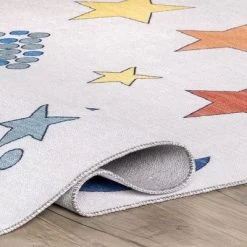 NuLOOM Leonie Outer Space Machine Washable Kids Area Rug -Children Peripherals GUEST 0cf12d2f 30ee 4851 b983 5b9e98d6e36d