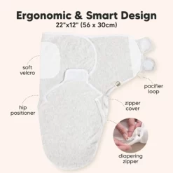 3pk Soothe Zippy Baby Swaddles 0-3 Months, Newborn Sleep Sacks, Zipper Swaddle, Wearable Swaddle Blanket -Children Peripherals GUEST 0de45eae 7068 44d9 8b25 d2b2ef4c7549
