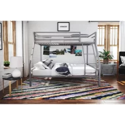 Twin Over Full Maxwell Metal Bunk Bed Gray - Novogratz 11 Twin Over Full Maxwell Metal Bunk Bed Gray - Novogratz -Children Peripherals GUEST 0f95c75a d27b 4139 b28b 97191ec7d3fd