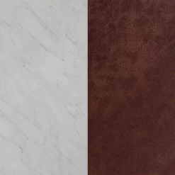 Brandon Vintage Matte Faux Marble Wall Shelf Brown - Nathan James -Children Peripherals GUEST 11b03009 b5d9 4fb4 a38d 0116518878e5