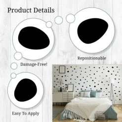 Black Dalmatian Dots Wall Decor - Decalcomania -Children Peripherals GUEST 13d06dfc 50ee 4d83 a667 c66a508eeaad