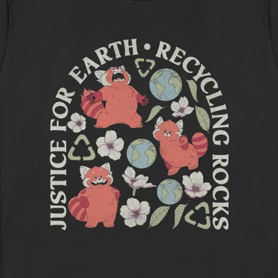 Women's Turning Red Recycling Rocks T-Shirt 1 Women's Turning Red Recycling Rocks T-Shirt