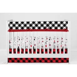 Bacati - Lumberjack Red Black Gray 6 Pc Crib Bedding Set With Long Rail Guard Cover 17 Bacati - Lumberjack Red Black Gray 6 Pc Crib Bedding Set With Long Rail Guard Cover -Children Peripherals GUEST 1662bdcc d626 4da6 8316 76e643604cc0