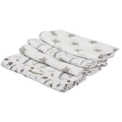 Bacati - Football Brown/Gray Muslin Swaddling Blankets Set Of 4 6 Bacati - Football Brown/Gray Muslin Swaddling Blankets Set Of 4 -Children Peripherals GUEST 16bda20c 9426 41a2 8048 41bc8cbe8378