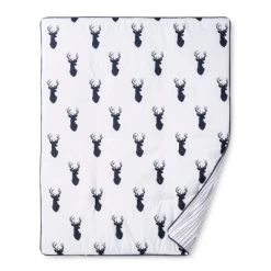 Sweet Jojo Designs Crib Bedding Set - Navy & White Stag - 11pc