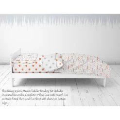 Bacati - Basketball Orange/Gray Muslin 4 Pc Toddler Bedding Set 9 Bacati - Basketball Orange/Gray Muslin 4 Pc Toddler Bedding Set -Children Peripherals GUEST 16d6b296 9b23 43cf b4e8 5b6adcf93ac4