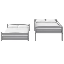 Full Over Full Alaina Floor Wood Bunk Bed - Room & Joy -Children Peripherals GUEST 17637a1c 68d0 41e4 bef6 f3db885c4d8e