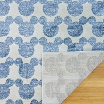 Disney Mickey Mouse Barcelona 7'10"x10' Indoor Area Rug Blue 3 Disney Mickey Mouse Barcelona 7'10"x10' Indoor Area Rug Blue - Image 3