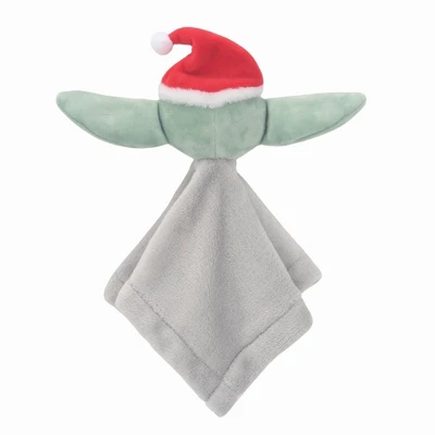 Lambs & Ivy Star Wars Baby Yoda Holiday/Christmas Security Blanket - Lovey & Door Pillow Gift Set - 2pc 5 Lambs & Ivy Star Wars Baby Yoda Holiday/Christmas Security Blanket - Lovey & Door Pillow Gift Set - 2pc - Image 5