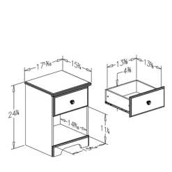 Summer Breeze 1 Drawer Nightstand Blueberry - South Shore 15 Summer Breeze 1 Drawer Nightstand Blueberry - South Shore -Children Peripherals GUEST 1900149d 9594 48e6 8668 c6fd843a6057