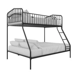 Twin/Full Kids' Bushwick Metal Bunk Bed - Novogratz -Children Peripherals GUEST 19351577 66ee 4c7a acde e5c8a671bb00