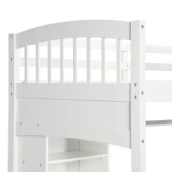 Twin Size Loft Bed With Storage Shelves, Desk And Ladder - ModernLuxe 15 Twin Size Loft Bed With Storage Shelves, Desk And Ladder - ModernLuxe -Children Peripherals GUEST 1c1ef3e3 d5fe 431a a25f d6c362fd1220