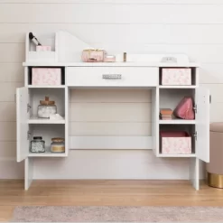 Tiara Makeup Desk Pure White - South Shore -Children Peripherals GUEST 1e869fdd 388f 4fe3 83ae 3dd1648633c7
