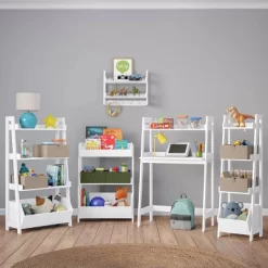 Kids' Desk With Ladder Shelf Storage And 2 Bonus Magnetic Art Display Bars White - RiverRidge Home 21 Kids' Desk With Ladder Shelf Storage And 2 Bonus Magnetic Art Display Bars White - RiverRidge Home -Children Peripherals GUEST 1ee5c927 59cf 479c ae12 45aea42d9f95 1