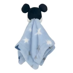 Lambs & Ivy Disney Baby Mickey Mouse Plush Security Blanket - Blue