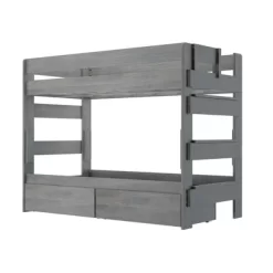 Max & Lily Farmhouse Twin Over Twin Bunk Bed With Storage Drawers -Children Peripherals GUEST 21b35e4e 9396 4810 8a45 32ead90a089d