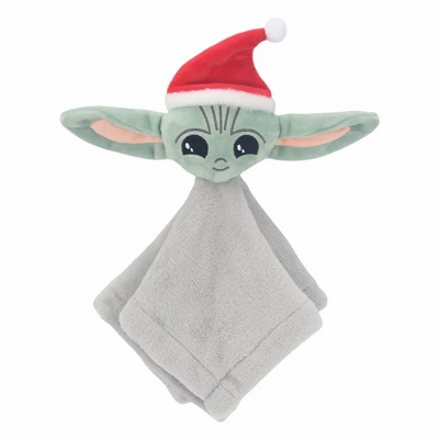 Lambs & Ivy Star Wars Baby Yoda Holiday/Christmas Security Blanket - Lovey & Door Pillow Gift Set - 2pc 1 Lambs & Ivy Star Wars Baby Yoda Holiday/Christmas Security Blanket - Lovey & Door Pillow Gift Set - 2pc