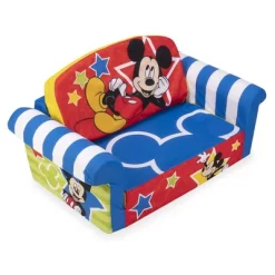 Marshmallow Furniture Disney's 2 In 1 Flip Open Compressed Foam Sofa And Sleeper Bed With Washable Cover -Children Peripherals GUEST 273a2f3e 0c9f 4c4d 9864 31ed14a42978