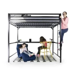 Full Max Metal Loft Bed With Desk - Room & Joy -Children Peripherals GUEST 29576ff0 9793 4959 9898 3e0b8a1f59a0