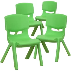 Flash Furniture 4 Pack Plastic Stackable School Chairs With 10.5" Seat Height -Children Peripherals GUEST 29a08a31 6e94 4c7a a512 57fd68eebae0