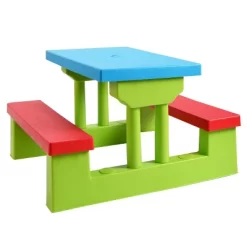 Costway 4 Seat Kids Picnic Table W/Umbrella Garden Yard Folding Children Bench Outdoor -Children Peripherals GUEST 2aa959b0 b628 474b a9b5 752de60947a8