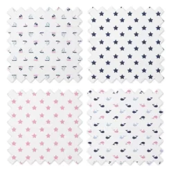 Bacati - Little Sailor Blue/Navy/Pink Girls Muslin Swaddling Blankets Set Of 4 7 Bacati - Little Sailor Blue/Navy/Pink Girls Muslin Swaddling Blankets Set Of 4 -Children Peripherals GUEST 2b693815 db54 41ce a089 7252f3e2cba4