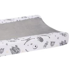 Lambs & Ivy Star Wars Millennium Falcon White/Gray Soft Changing Pad Cover