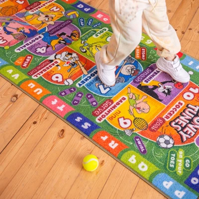 KC CUBS | Looney Tunes Boy & Girl Kids Hopscotch Number Counting Educational Learning & Game Play Nursery Bedroom Classroom Rug Carpet, 2' 7" X 6' 0" 8 KC CUBS | Looney Tunes Boy & Girl Kids Hopscotch Number Counting Educational Learning & Game Play Nursery Bedroom Classroom Rug Carpet, 2' 7" X 6' 0" - Image 8