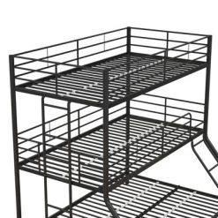 Twin/Twin/Full Zeke Triple Metal Bunk Bed - Room & Joy -Children Peripherals GUEST 2e2cb432 3b32 493e 8cdd a0c2b0574759
