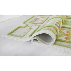 52.5"x71" Traffic Green 3D Play Rug - IVI -Children Peripherals GUEST 2f7bbf5e 58a5 4a8c 8352 1023e194b924