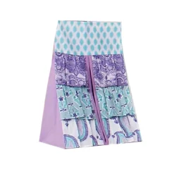 Bacati - Paisley Isabella Purple Lilac Aqua 4 Pc Crib Bedding Set With Diaper Caddy 12 Bacati - Paisley Isabella Purple Lilac Aqua 4 Pc Crib Bedding Set With Diaper Caddy -Children Peripherals GUEST 31cc869b be12 4443 a5a7 36a9de7784f4