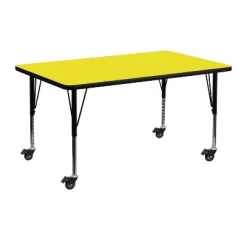 Emma And Oliver Mobile 24x48 Rectangle HP Laminate Preschool Activity Table -Children Peripherals GUEST 32ec8ab7 c590 45c6 bc60 d43fe39b5e86