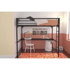 Full Max Metal Loft Bed With Desk - Room & Joy -Children Peripherals GUEST 33e508ef 6944 4854 a5f7 9cfbda176df0