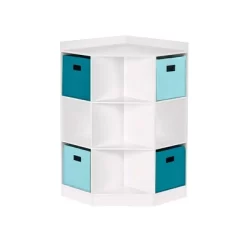5pc Kids' Corner Cabinet Set With 4 Bins Set - RiverRidge Home -Children Peripherals GUEST 351cada8 5bfd 4050 b46a 47b023440f31