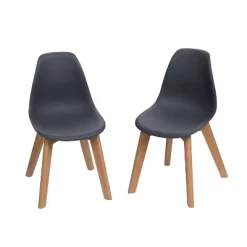 Set Of 2 Kids' Chairs With Beech Legs - Gift Mark -Children Peripherals GUEST 362a7b6e cd62 49ea 9abb 0830c3ea91e7