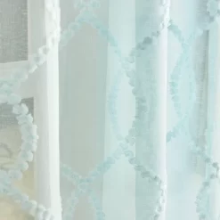 2pk Audrey Poletop Sheer Curtain Panels - Dream Factory