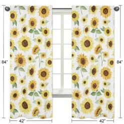 2pc Sweet Jojo Designs Sunflower Window Panel -Children Peripherals GUEST 376959d6 6e3a 4faa bf2a c9db3dcf0f24
